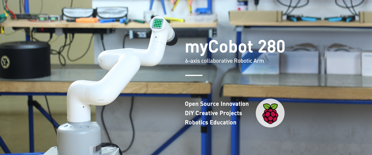 Elephant Robotics myCobot 280 Pi - 6-DoF Articulated Robotic Arm with Embedded Raspberry Pi