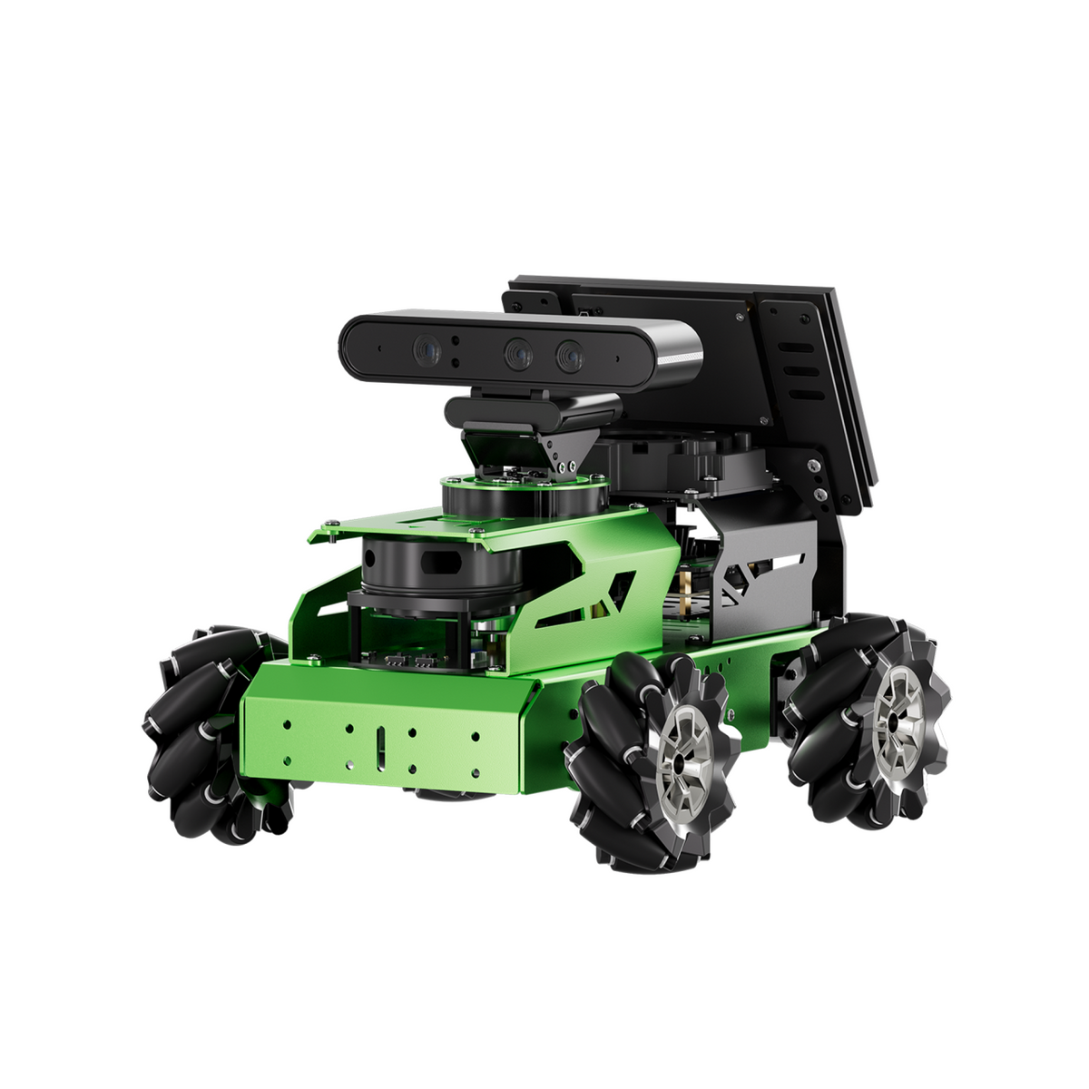 Yahboom JetAuto ROS2 AMR - Holonomic Mecanum Drive with RPLiDAR and Orbbec 3D Depth Camera