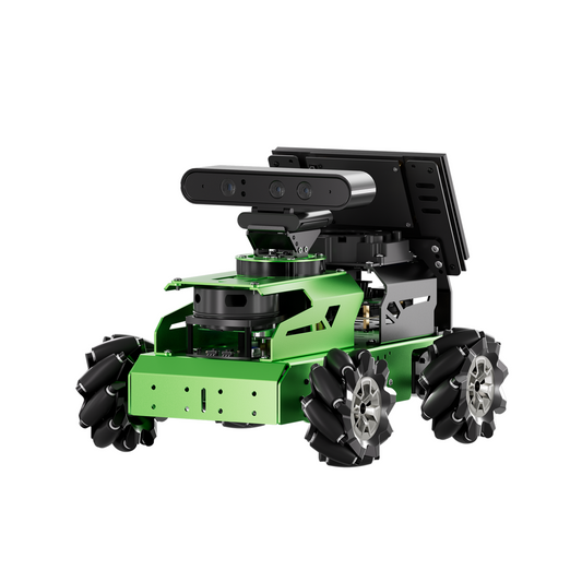 Yahboom JetAuto ROS2 AMR - Holonomic Mecanum Drive with RPLiDAR and Orbbec 3D Depth Camera