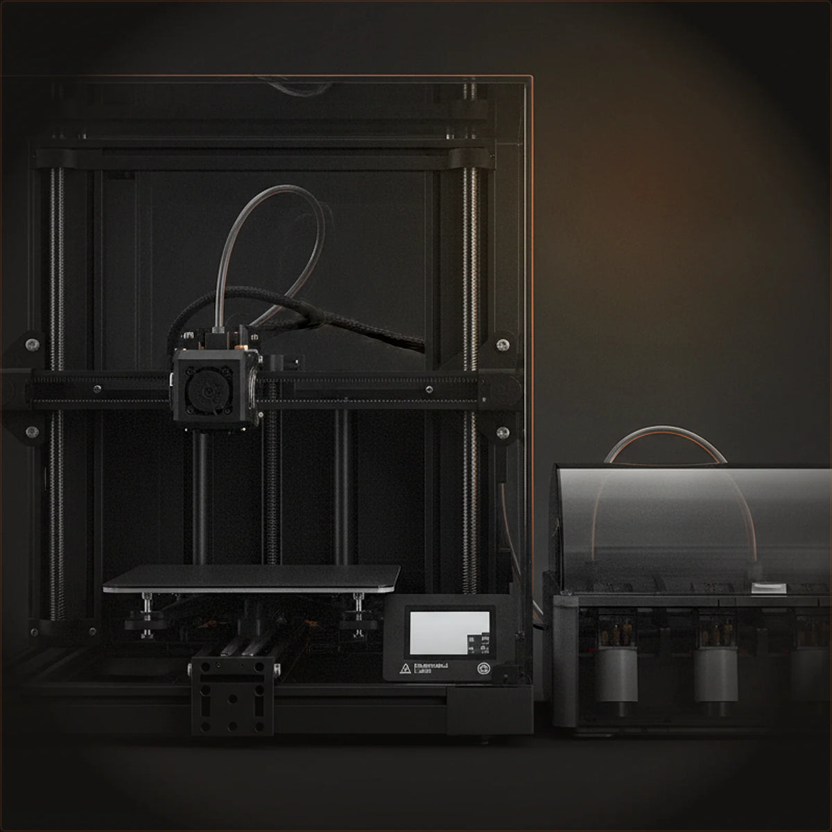 Bambu Lab P1S Combo — Enclosed Multi-Color 3D Printer with AMS — Solar Dawn Hardware Architecture Detail