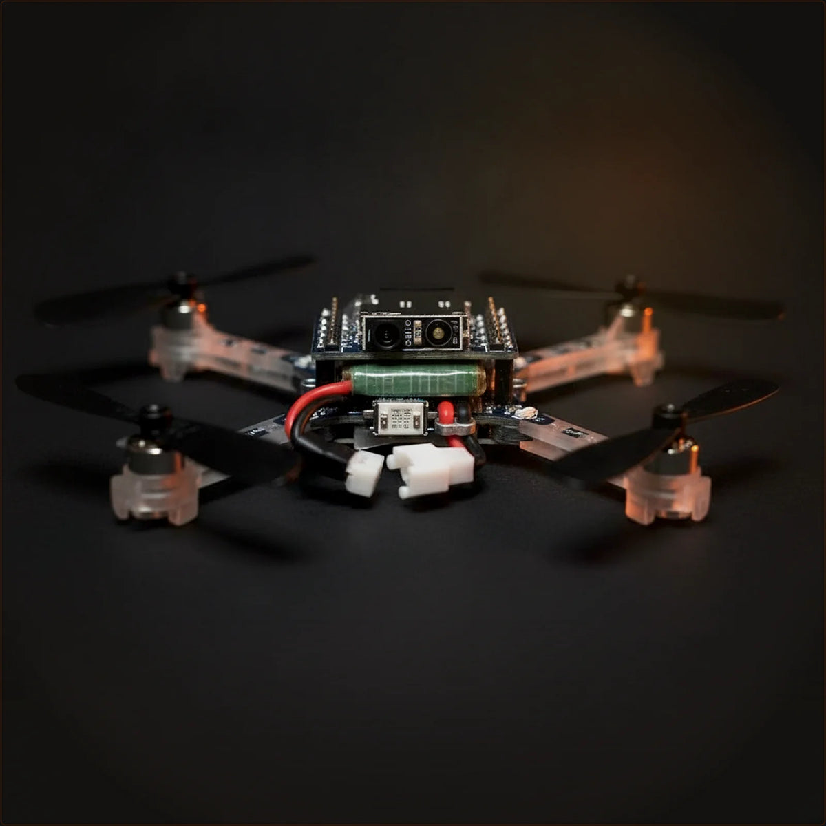 Bitcraze Crazyflie 2.1+ — STEM Swarm & Optical Flow Research Nano-UAV — Hardware Detail Macro