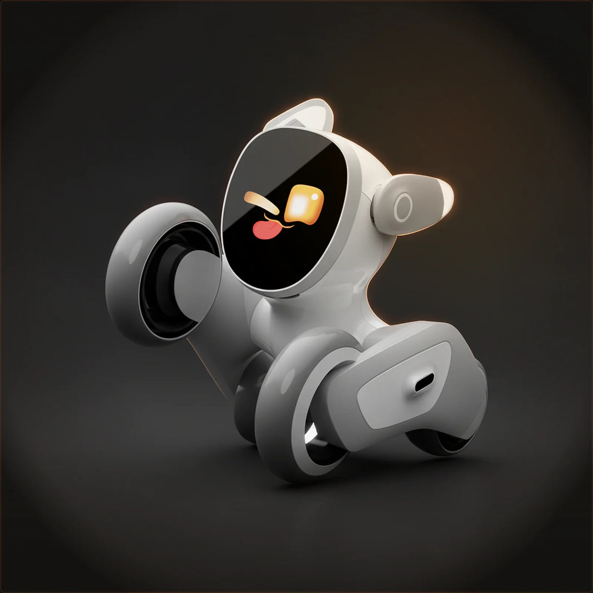 KEYi Tech Loona — Smart AI Companion & Educational Pet Robot — Solar Dawn Studio Hero Render