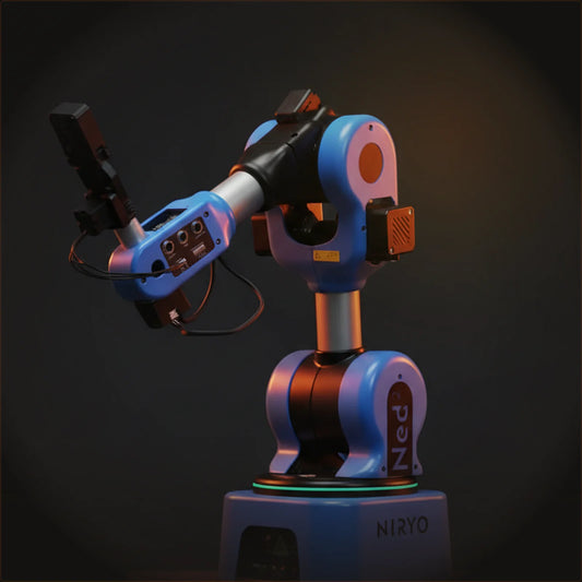 Niryo Ned2 — 6-Axis Collaborative Research & Education Robot Arm — Hardware Detail Macro
