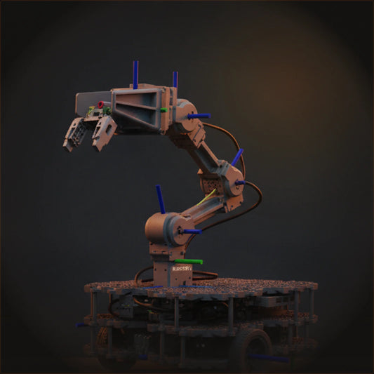 ROBOTIS TurtleBot3 Waffle Pi + OpenMANIPULATOR-X Mobile Manipulation Suite — Hardware Detail Macro
